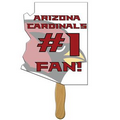 Arizona State Fast Fan w/ Wooden Handle & Front Imprint (1 Day)